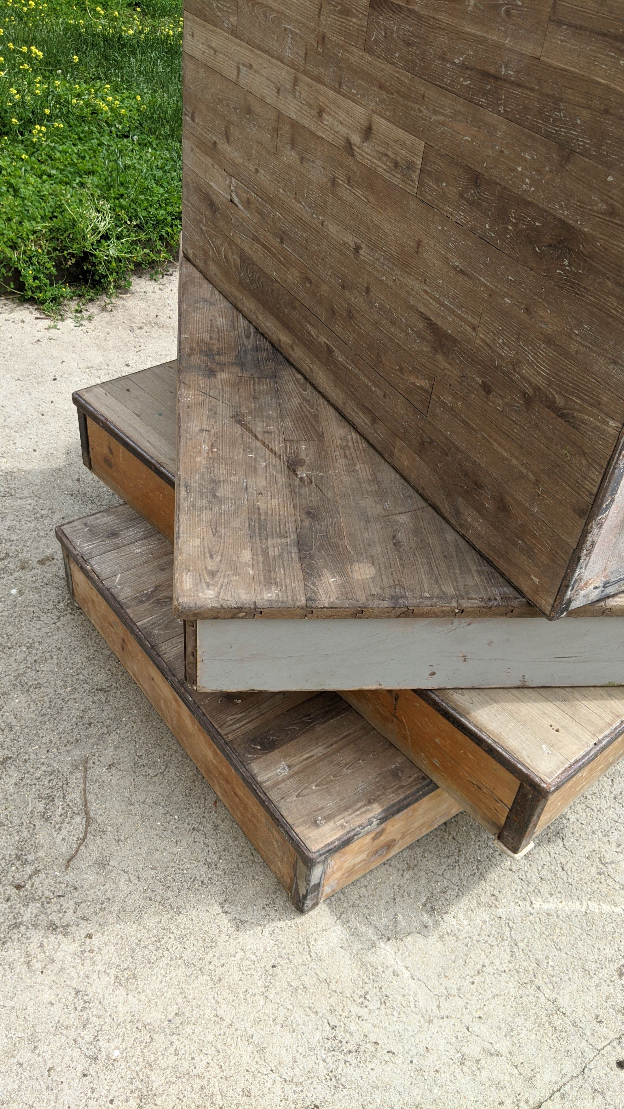 Set of 4 old school platforms circa 1930