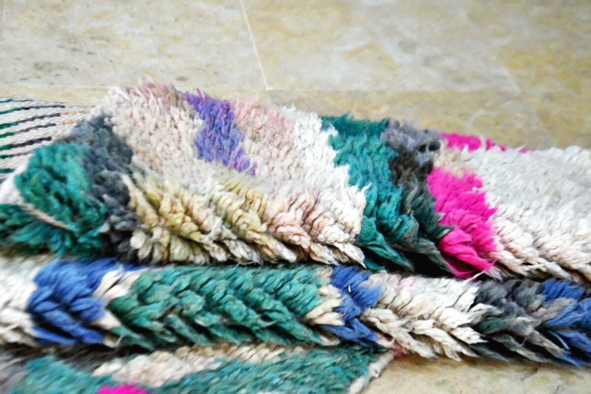 Moroccan Berber carpet hallway Boujaad 330 x 70 cm new
