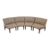 Mid-century round bench in teak Denmark 1960s