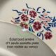 Set 12 assiettes plates « œillets » et plat Badonviller