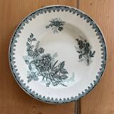 Series of 4 mismatched soup plates “Terre de Fer”