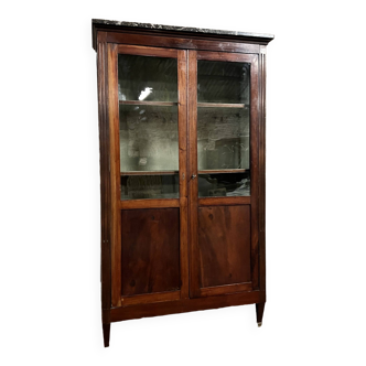 Louis XVI Style Mahogany Showcase XIX Eme Century