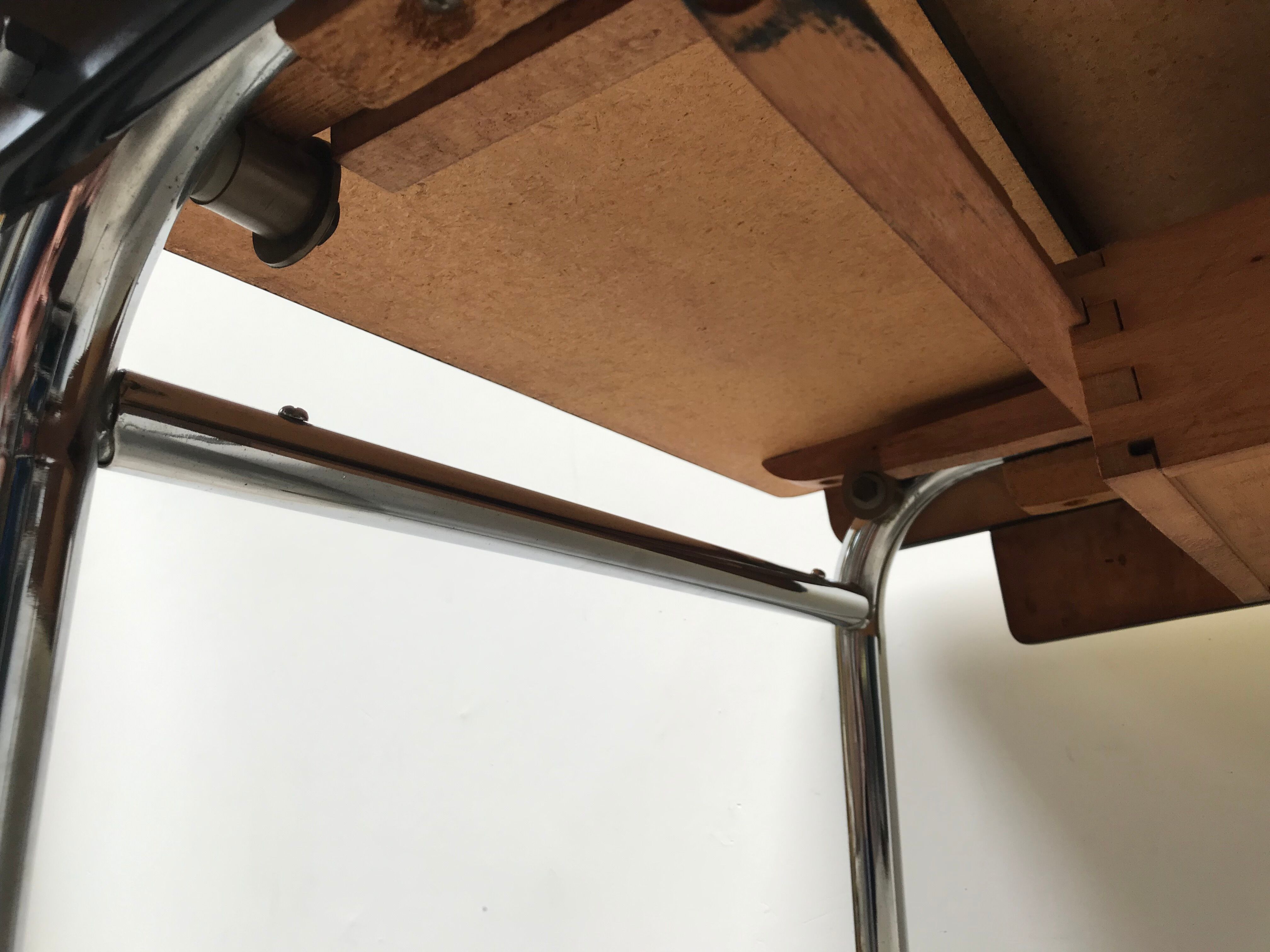 Yellow formica table