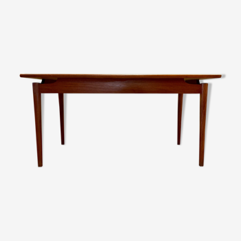 Table haute teck design scandinave 1950