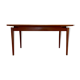 Table haute teck design scandinave 1950
