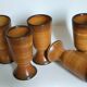 Five earthenware mazagrans from Saint-Amand vintages service"Meylan"