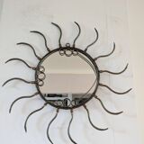 Miroir soleil en métal