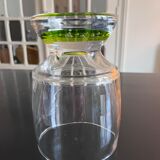 Flared vase made of bubbled glass