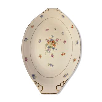 Oval dish porcelain of Limoges