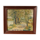 Oil on panel, undergrowth landscape