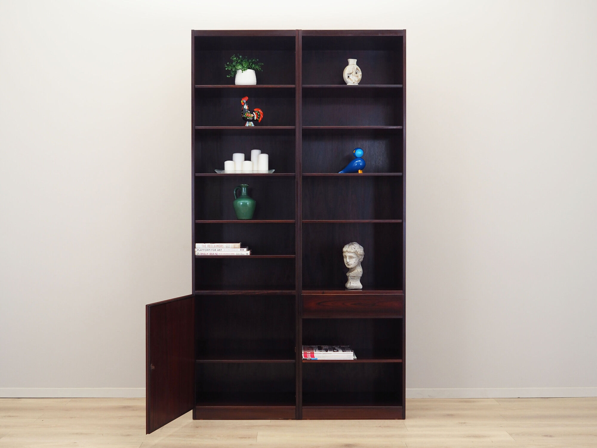 Set of rosewood bookcases, Danish design, 1970s, manufacturer: Omann Jun