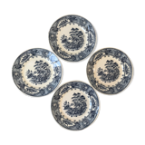 Set of 4 flat plates English style 60s