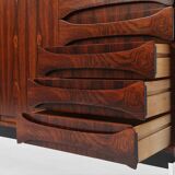 Belgian Mid-Century rosewood highboard 1960