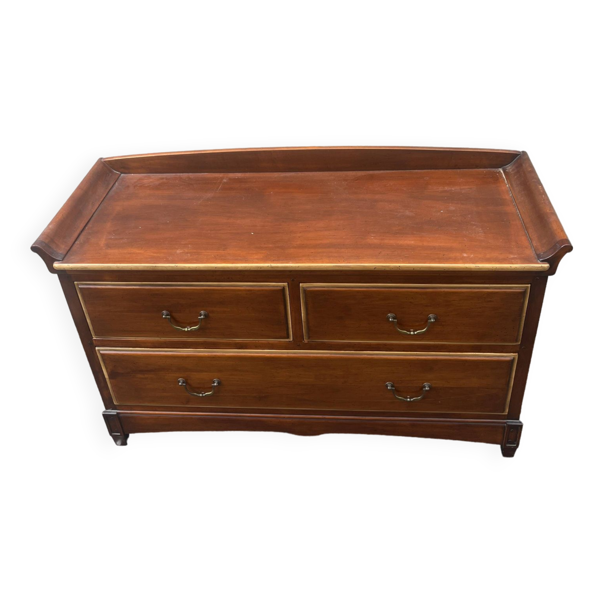 Grande commode en teck trois tiroirs