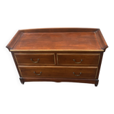 Grande commode en teck trois tiroirs