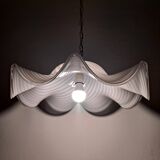 Vintage murano white swirl ceiling lamp