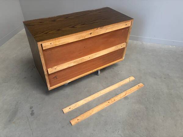 Wenge wood wall unit / sideboard 1960s
