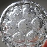 Glass globe flower holder, Reims, 19 holes, vintage 1950-1960