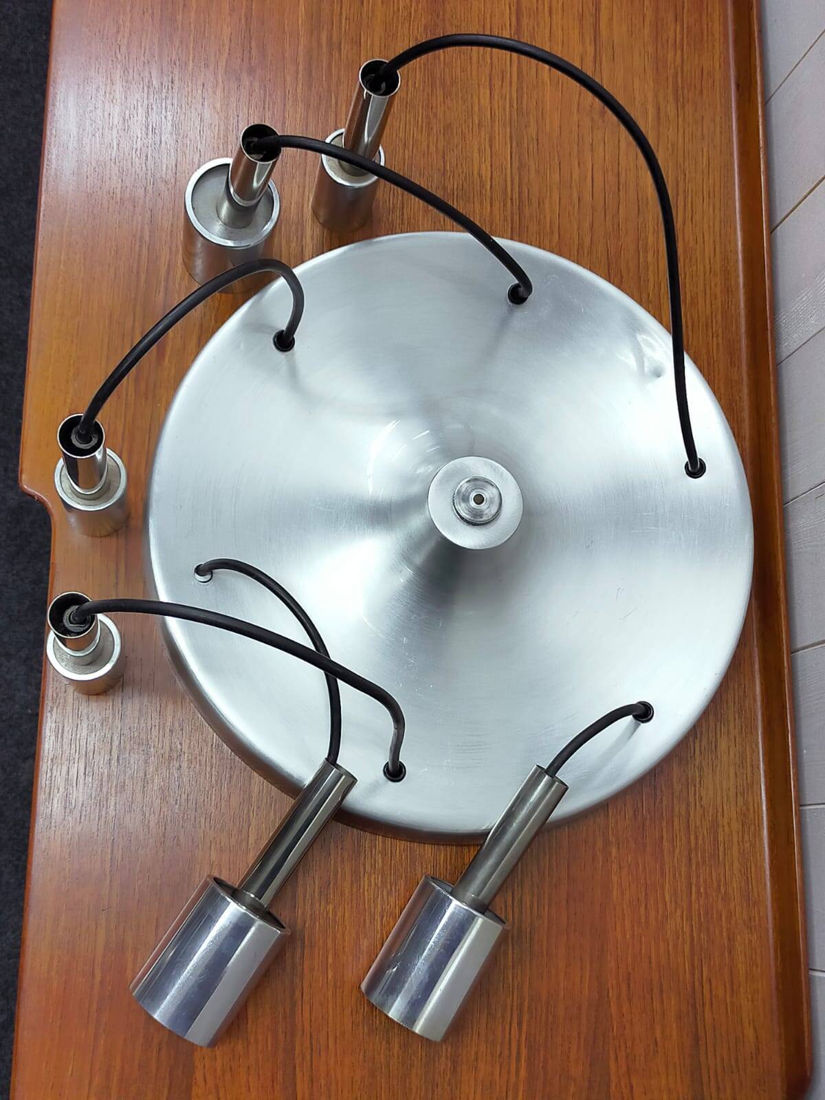 Space age waterfall pendant light