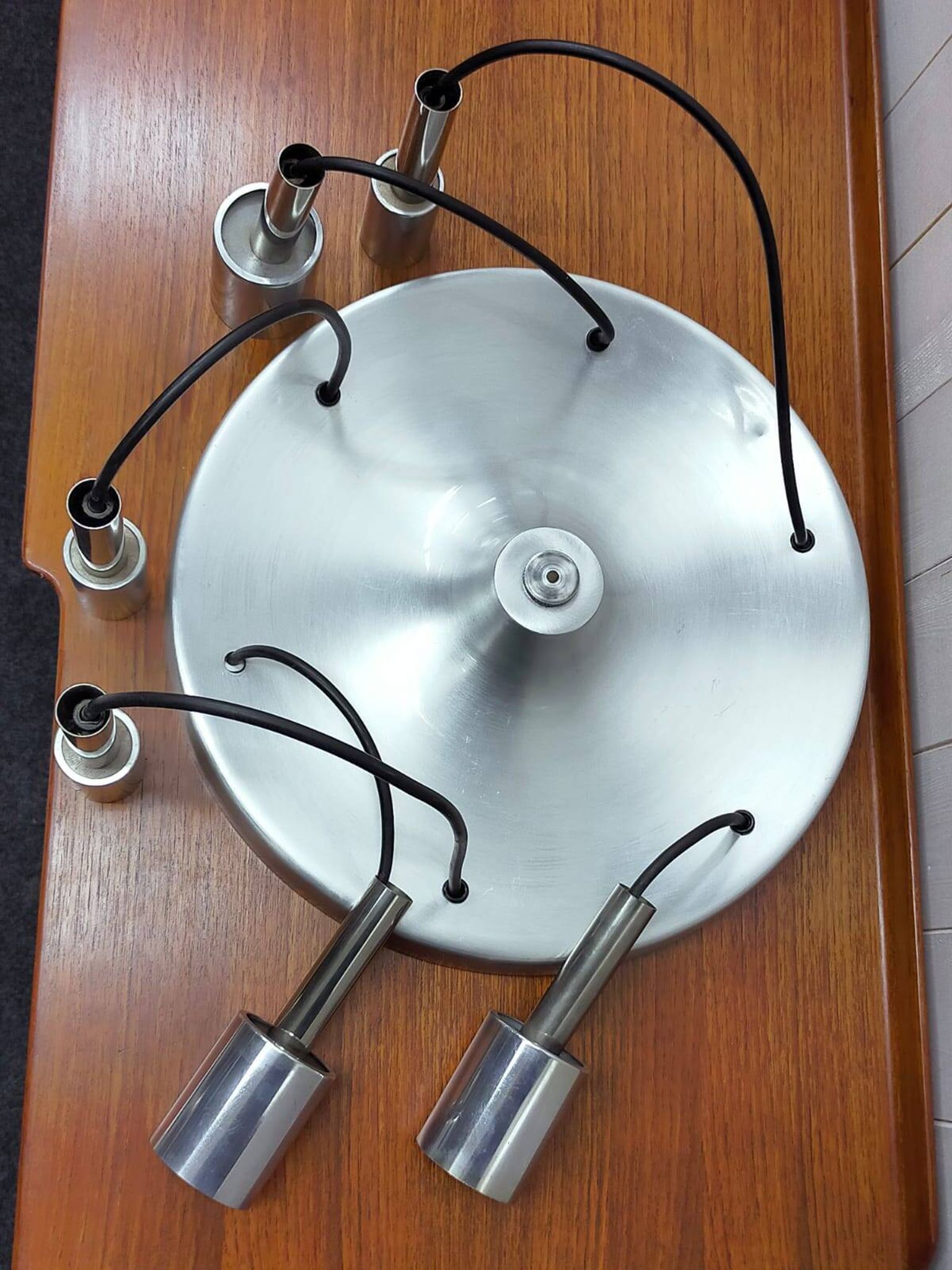 Space age waterfall pendant light