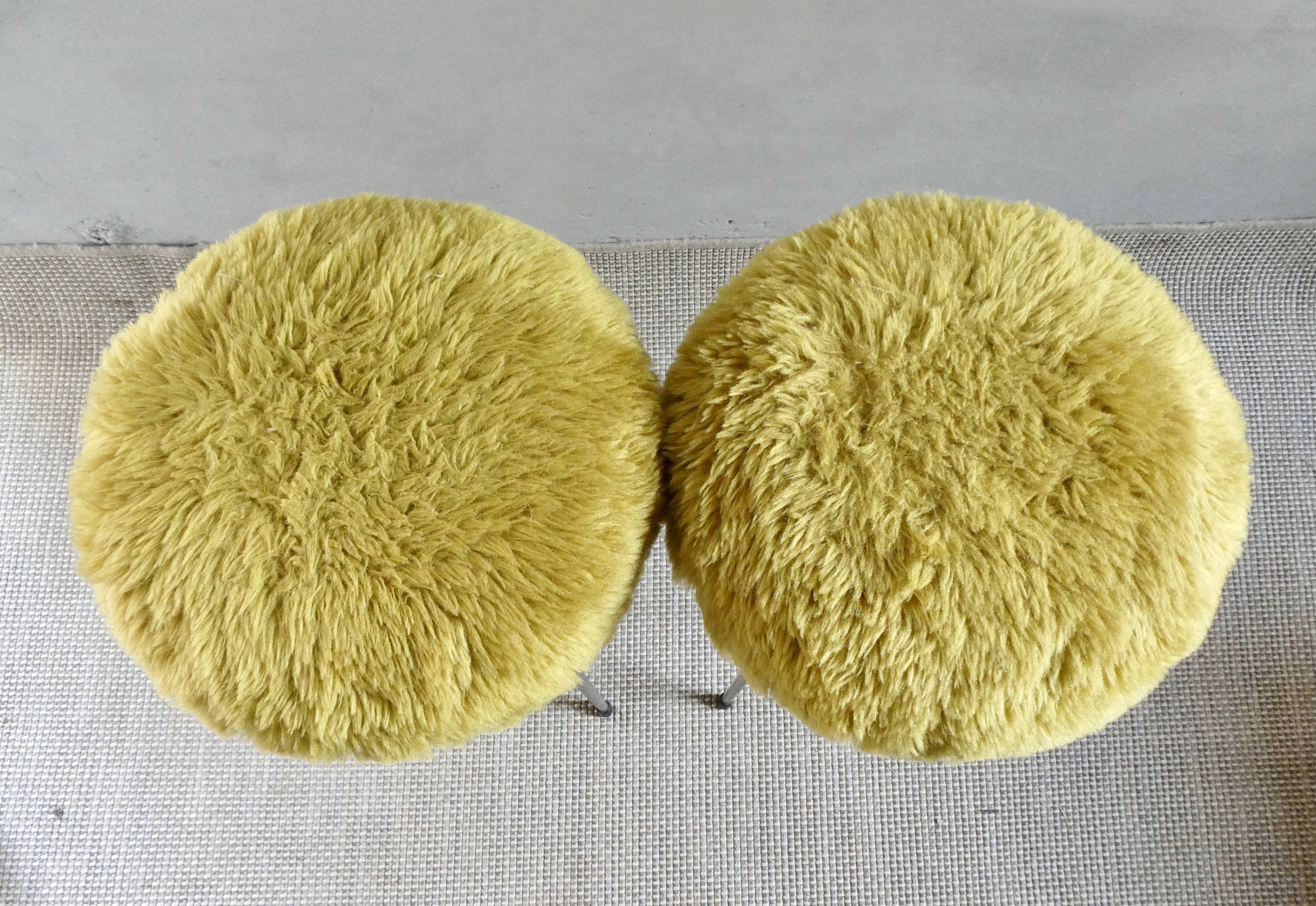 Pair of Pelfran tripod stools