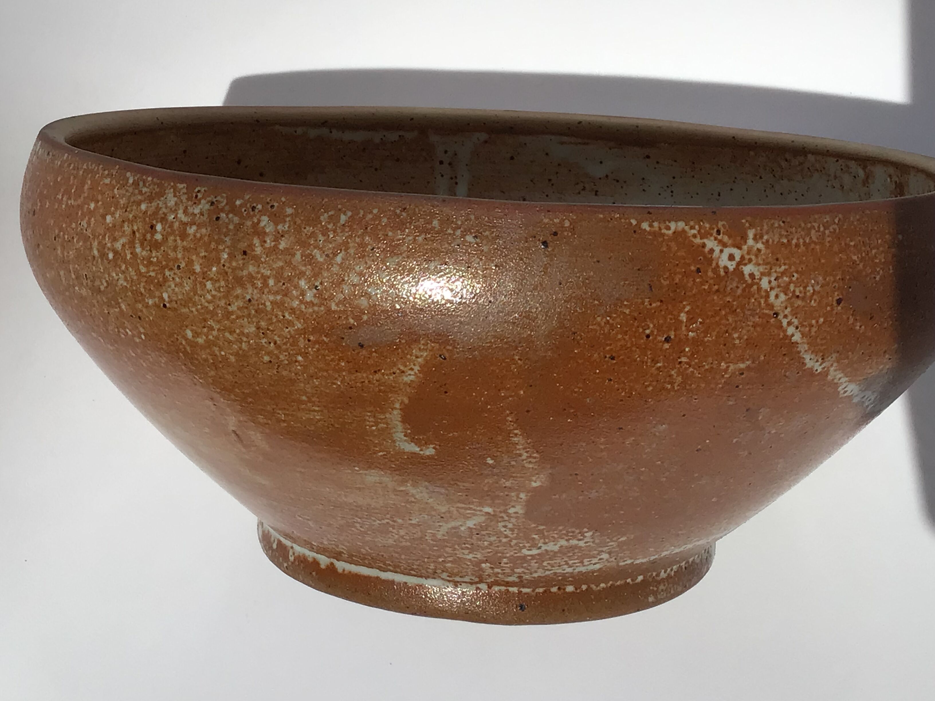 Artisanal speckled sandstone bowl diameter 27cm