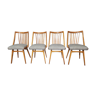 Ensemble de chaises design Antonin Suman Tchécoslovaquie 1960s.