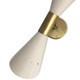 Pair butterfly sconces in ivory white style 1950s