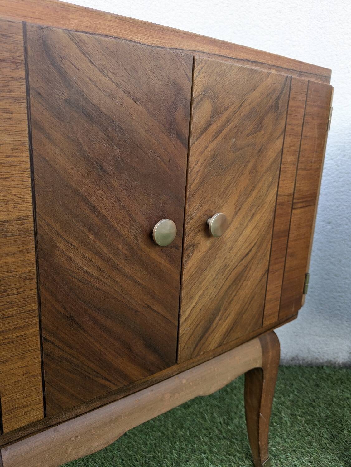 Pair of vintage Art Deco mid-century bedside tables