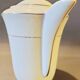Coffee maker white porcelain gold border Snake porcelain