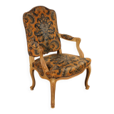 carved armchair with a Louis XV style - 19th century