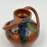 Set of 4 Flemish art nouveau stoneware