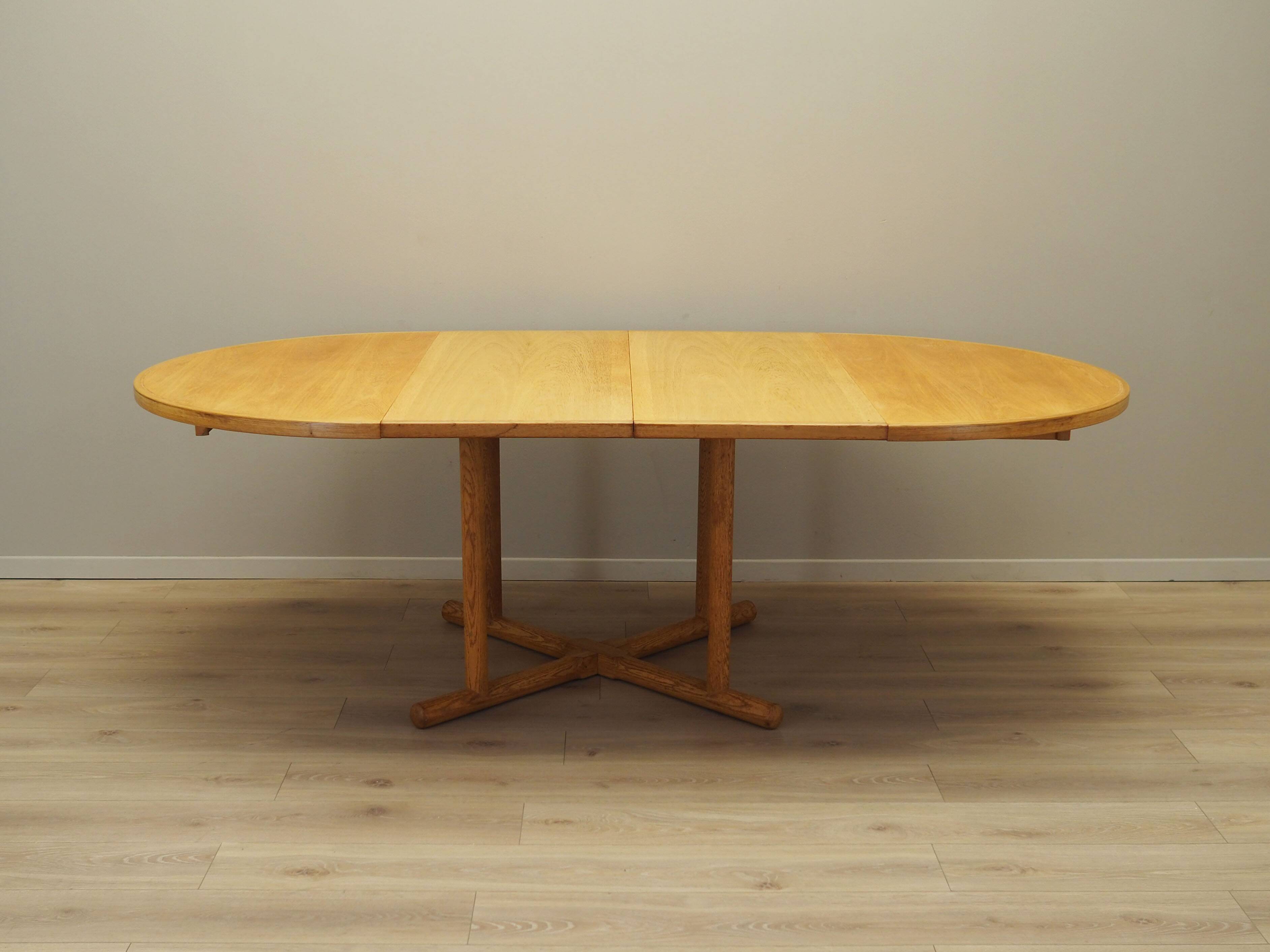Ash round table, Danish design, 1960s, production: Denmark