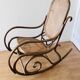Antique Thonet bentwood rocking chair, original label.