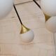 Italian metal and brass chandelier