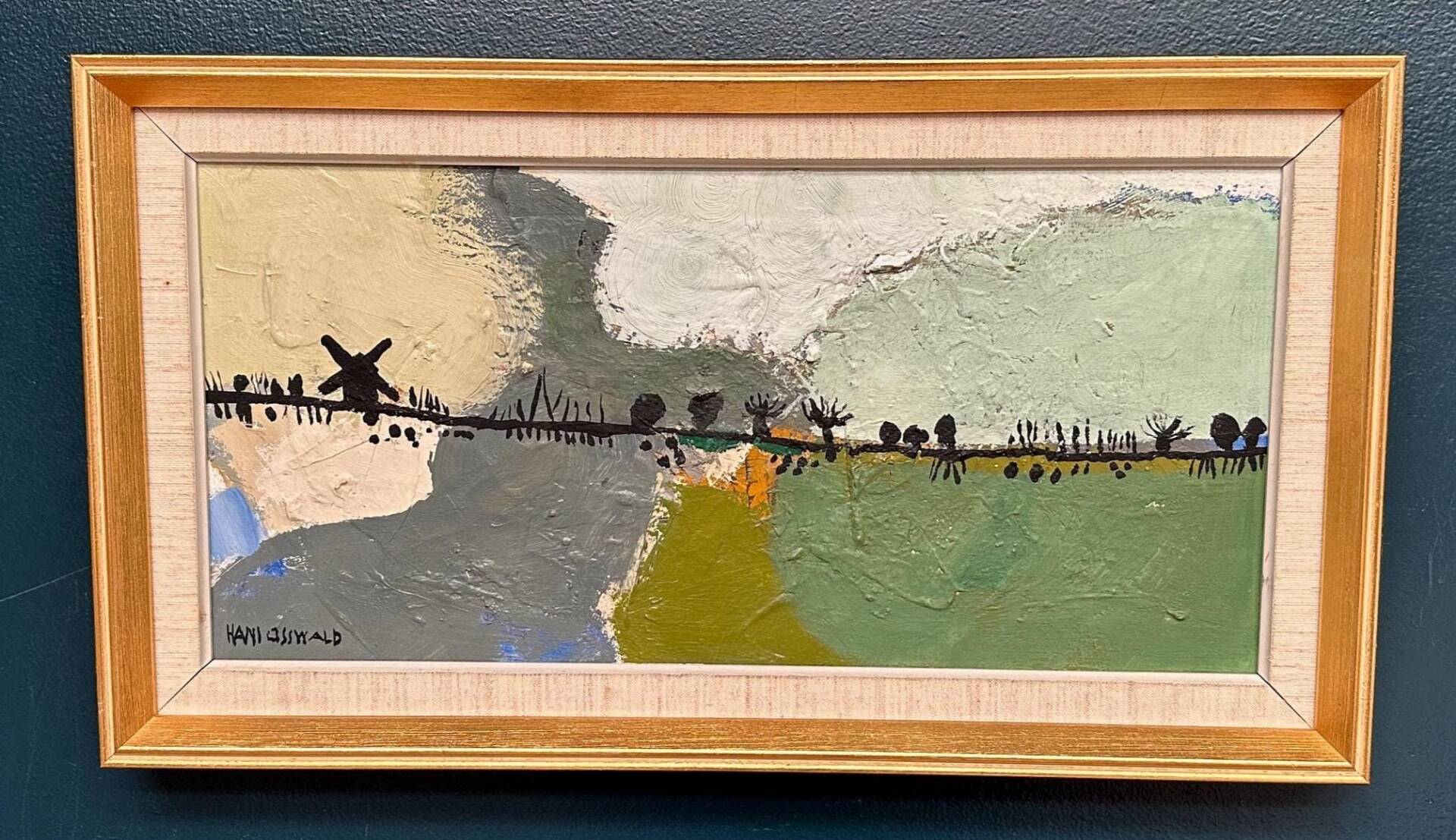 Swedish Oil on Canvas – “Kvarnvägen” by Hans Osswald – Signed