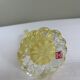 Twisted yellow art glass soliflores