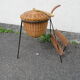 Panier à ouvrage en rotin