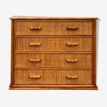 Rattan dresser