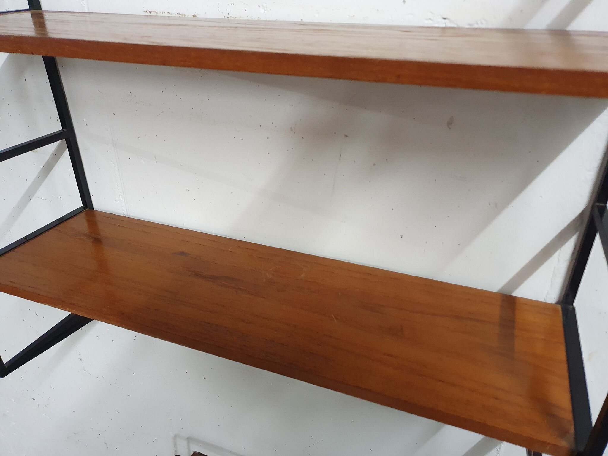 Vintage teak book shelves, The Netherlands 1960's