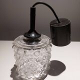 Lustre en verre texturé Vintage