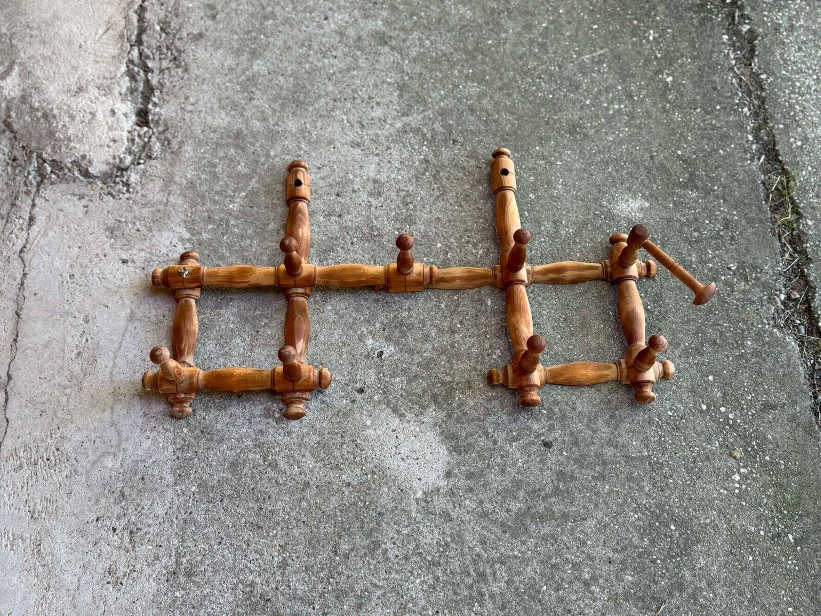 Wall mounted coat rack, 1930s