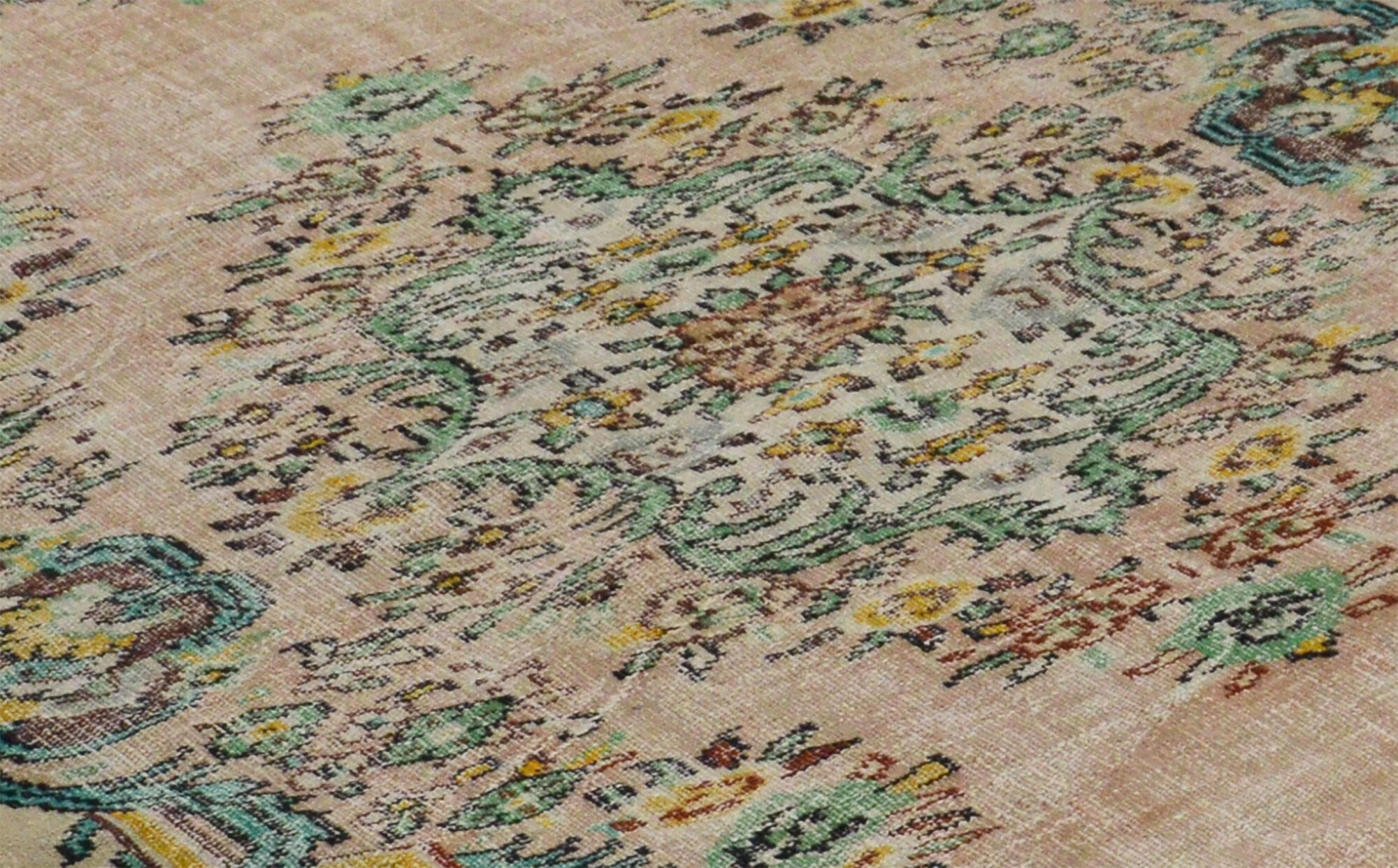 Anatolian handmade vintage rug 268 cm x 171 cm