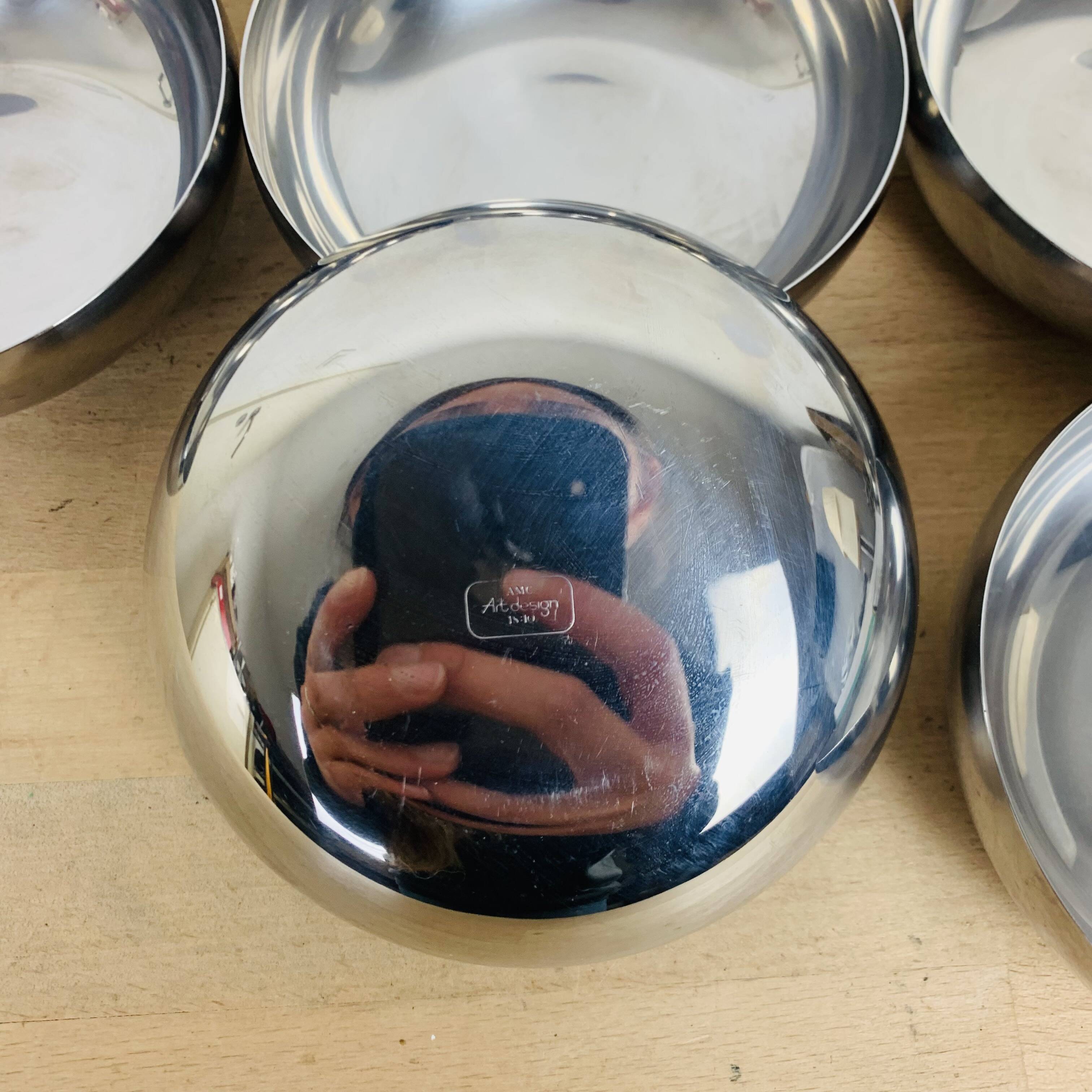 8 AMC designer stainless steel cups