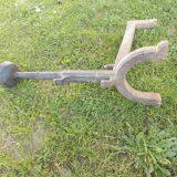 Pair of chenets, iron prams