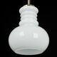 Grande suspension en verre opalin blanc par Peill Putzler, Allemagne, 1970