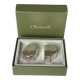 Silver-plated salt and pepper shakers by Christofle, Ludique model.