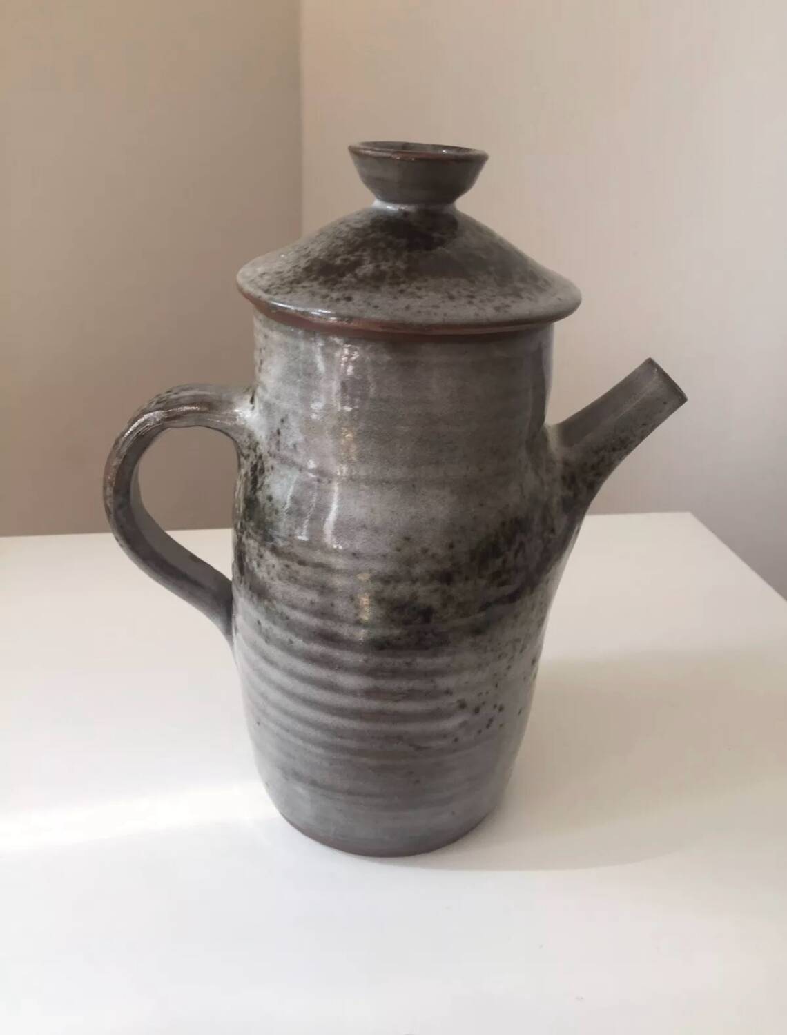 Beautiful stoneware coffee pot from the loir region, 1950s, thierry and chantal robert