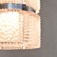 Mid Century Modern Textured Crystal Kaiser Chandelier , Germany 1960