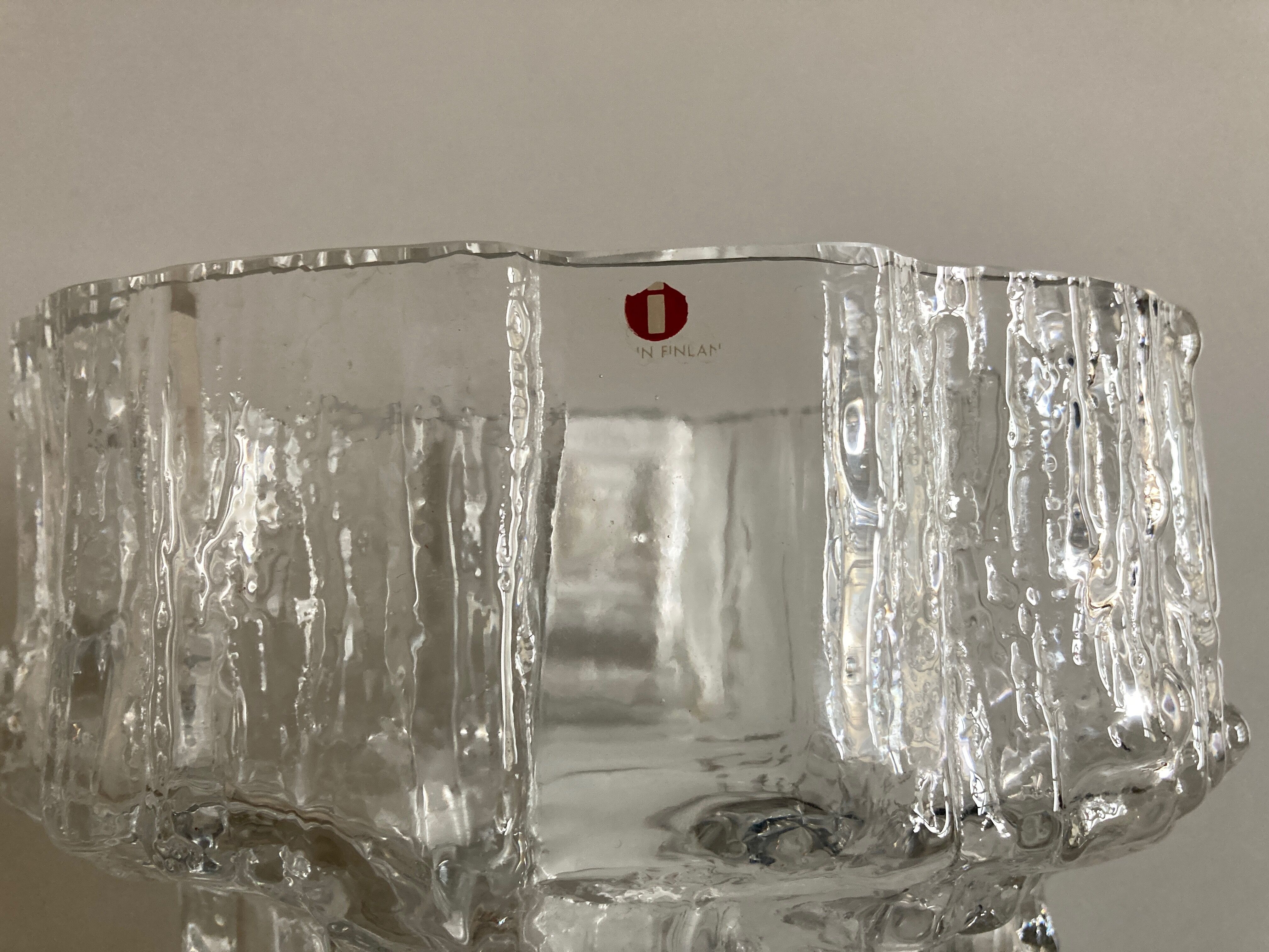 Ice vase by Tapio Wirkkala for Iittala 3432 Gerania 1971-1980 Scandinavian Finland